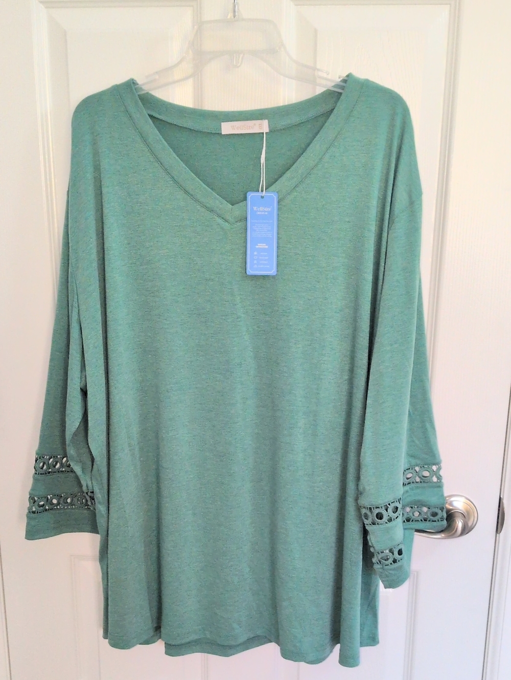 NWT Wellsize V Neck Tunic - Teal - 4X